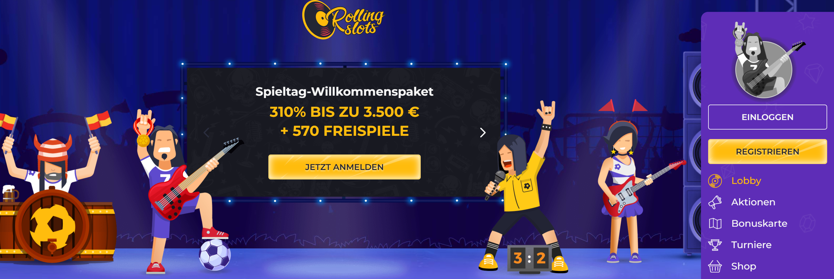 Rolling Slots Casino – Live-Casino ohne Limit